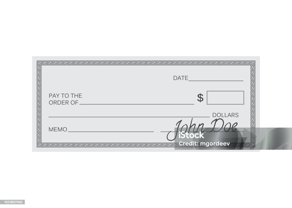 Check Template Vector Blank Check Template Check Vector Template Banking Check Template Stock ...