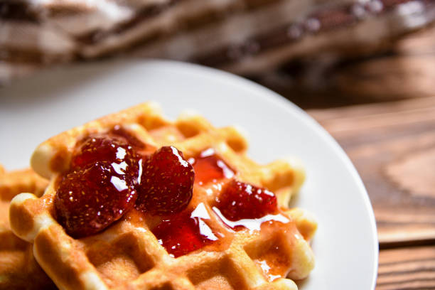 istock Tasty homemade waffle 1031860572
