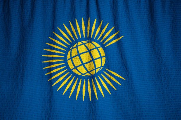 istock Closeup of Ruffled Commonwealth Flag 1031860888