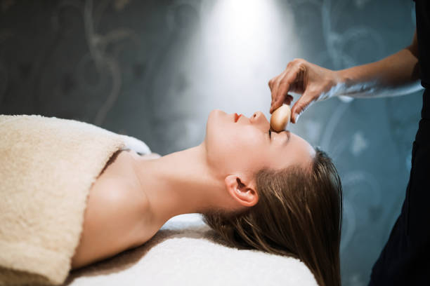 istock Rejuvenating relaxing massage by masseur 1031864440