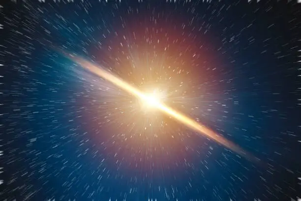 Photo of Galaxy explosion big bang of star universe illustration concept