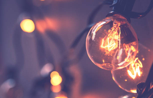 istock Light bulbs for decorated on christmas eve. 1031880168