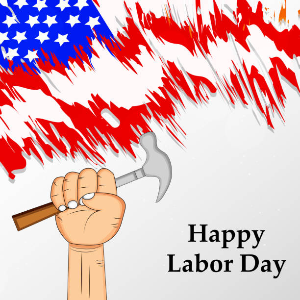 istock illustration of elements of USA Labor Day background 1031880192