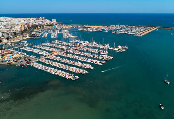 istock Torrevieja port, aerial view 1031886510