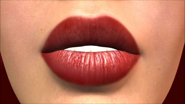 Cartoon Lips Kiss Stock Videos and Royalty-Free Footage - iStock