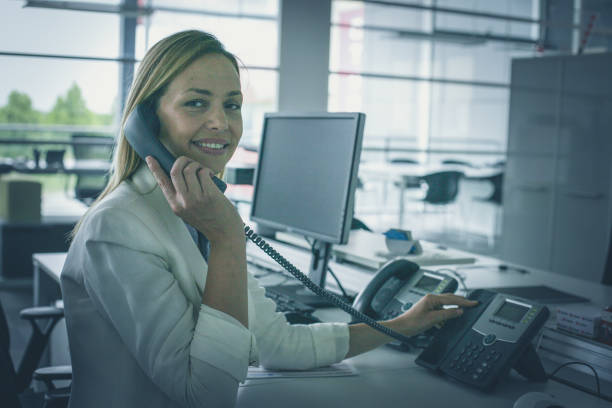 istock Business woman working in office. Portrait 1031901758