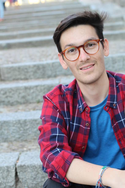 istock Male student with glasses close up 1031904590