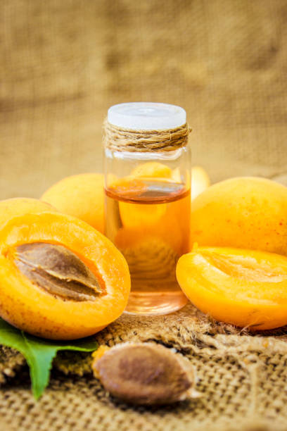 istock the apricot kernel oil. Selective focus. nature. 1031909012