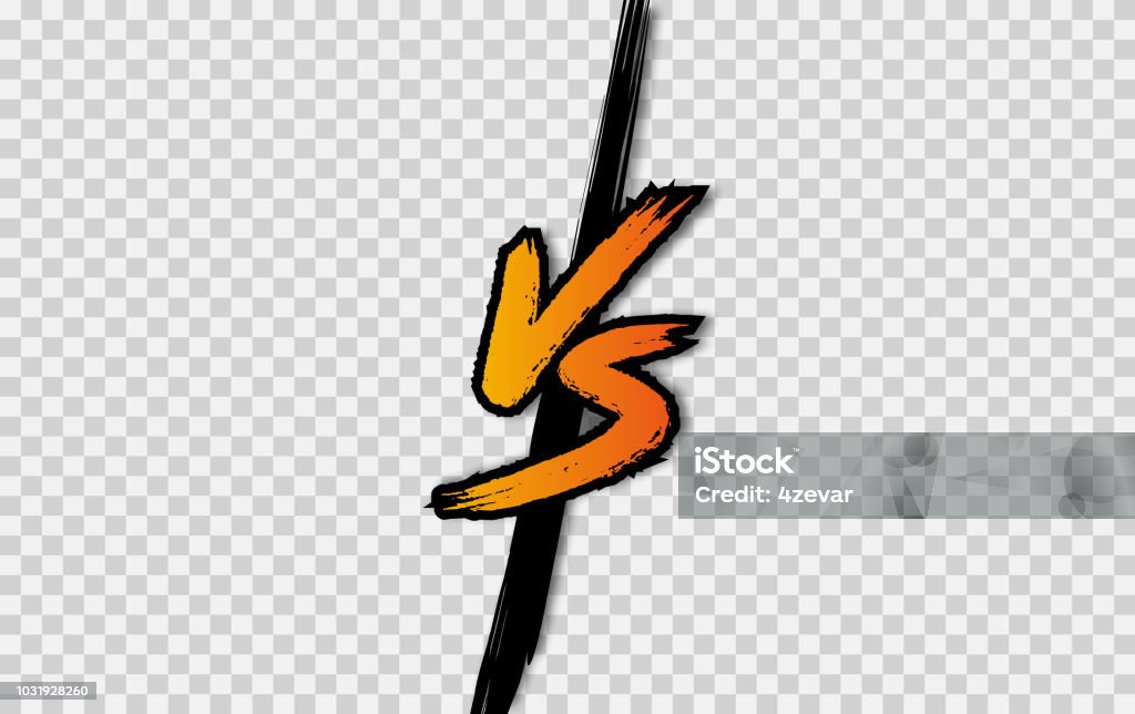 VS. Versus letter logo. Battle vs match, game Battle stock vector