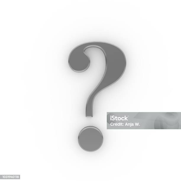 Point Left Question Mark Question Mark 3d Interrogation Point Silver Asking Sign Punctuation ...