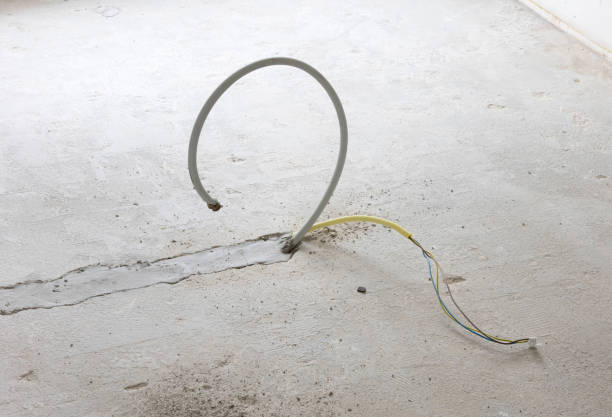 istock New electricity and gas pipe in a concrete floor 1031940538