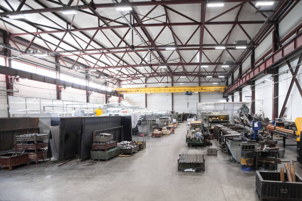 istock Metalworking plant. Production warehouse 1031943782