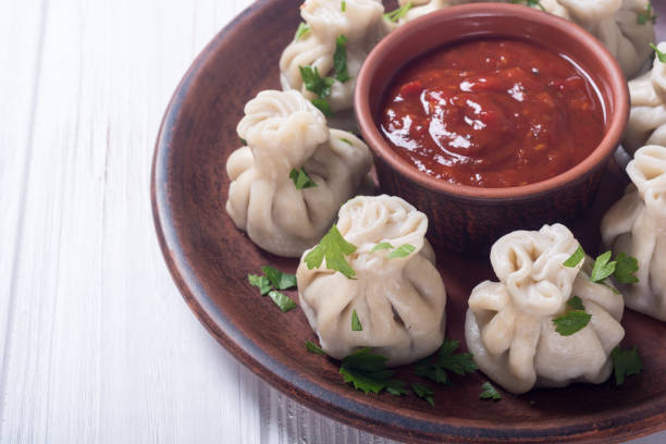 istock Georgian dumplings khinkali 1031952556
