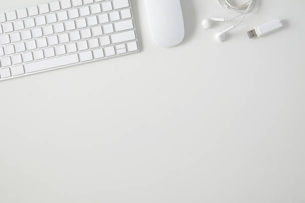istock Copy space topview of working business table. 1031956282