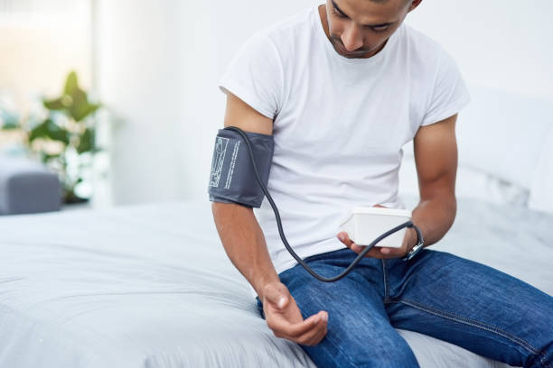 istock Monitoring his blood pressure 1031956966