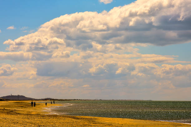 Photo picture Empty mediterranean sand beach in south france