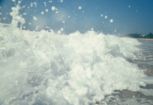 Beautiful wave in the ocean as a background