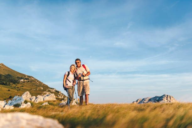 istock Senior couple reaching their destination on their hike 1031973126