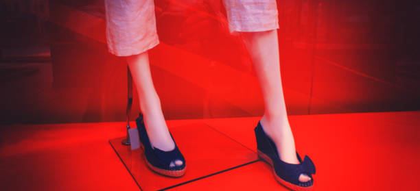 istock Legs of a dummy in the shop window. Web banner 1031988752
