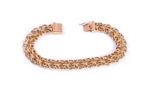 istock Men's gold bracelet 1031992452