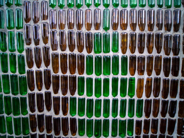 istock Temple Wall Made from Glass Bottles 1031993072