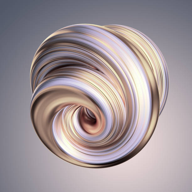 istock 3d render, abstract white gold shape, platinum, silver, swirl, metallic, brush stroke, artistic smear, pastel spiral vortex, clip art isolated light grey background 1031994372