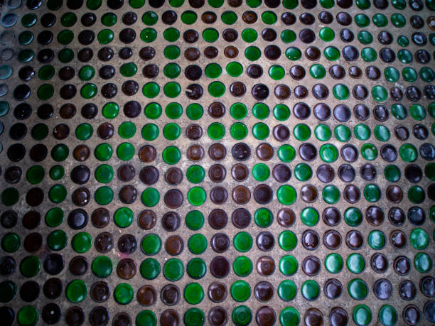 Temple Floor Made from Glass Bottles