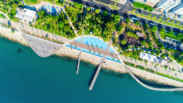 istock Aerial view of Molos, Limassol, Cyprus 1032000094