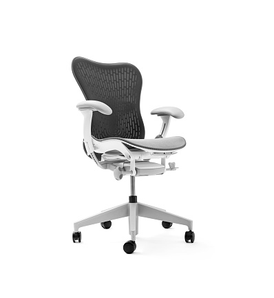 Luxury office chair on white background, including clipping path
