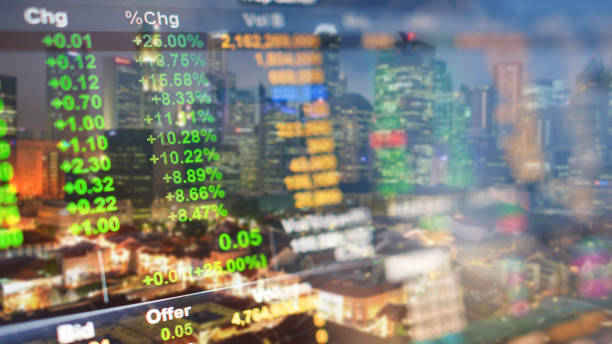 istock Panoramic view urban cityscape singapore with investment theme background 1032014196