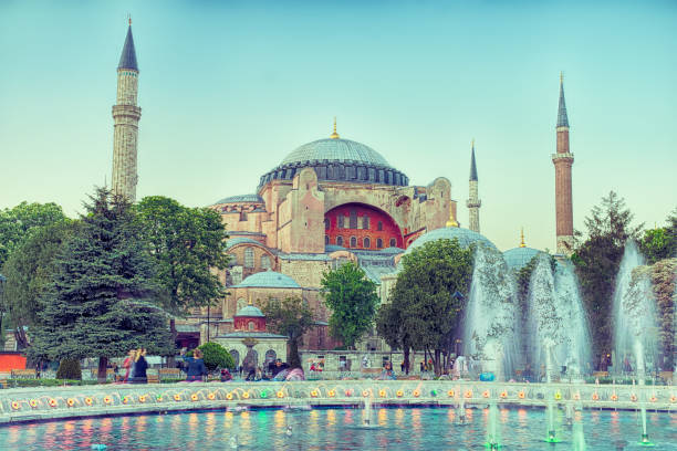 istock Fountain and Hagia Sophia 1032034522