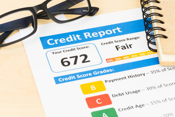 istock Fair credit score report with glasses 1032041366