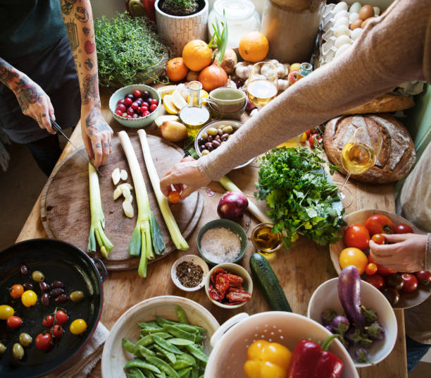 istock Vegetable preparation food photography recipe idea 1032044196