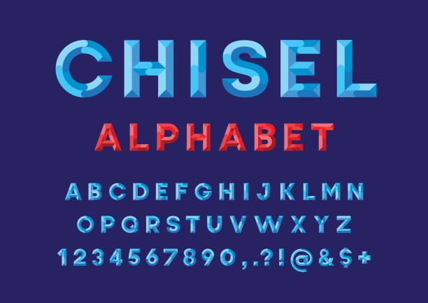 Chisel Letters 10+ Blue Chisel Font Stock Photos, Pictures & Royalty-Free Images - iStock