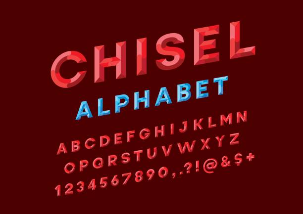 Chisel Letters 20+ Blue Chisel Font Stock Illustrations, Royalty-Free Vector Graphics ...
