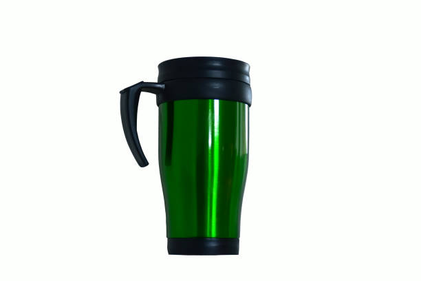 istock Green Coffee Cup Thermos isolated on white background 1032053774