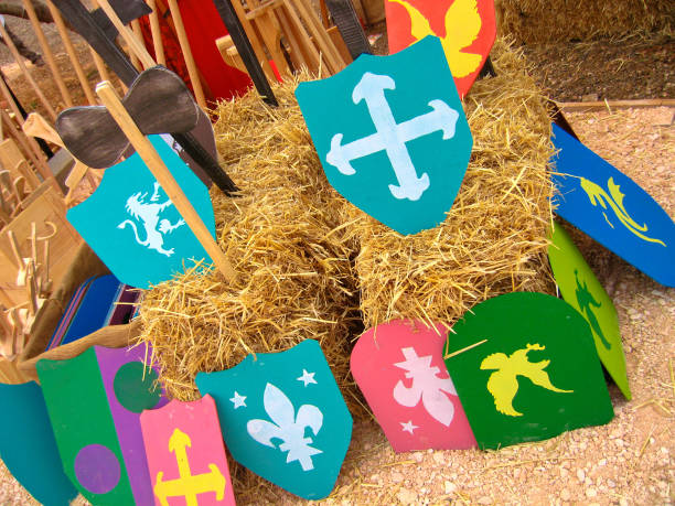 istock Painted Shield of Arms for Kids 1032062078