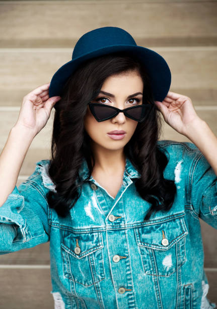 istock Young woman wearing jeans. 1032066418