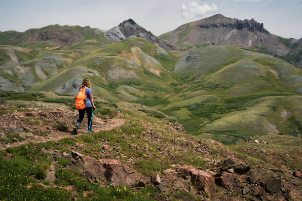 istock Solo hiker on Continental Divide Trail 1032069000