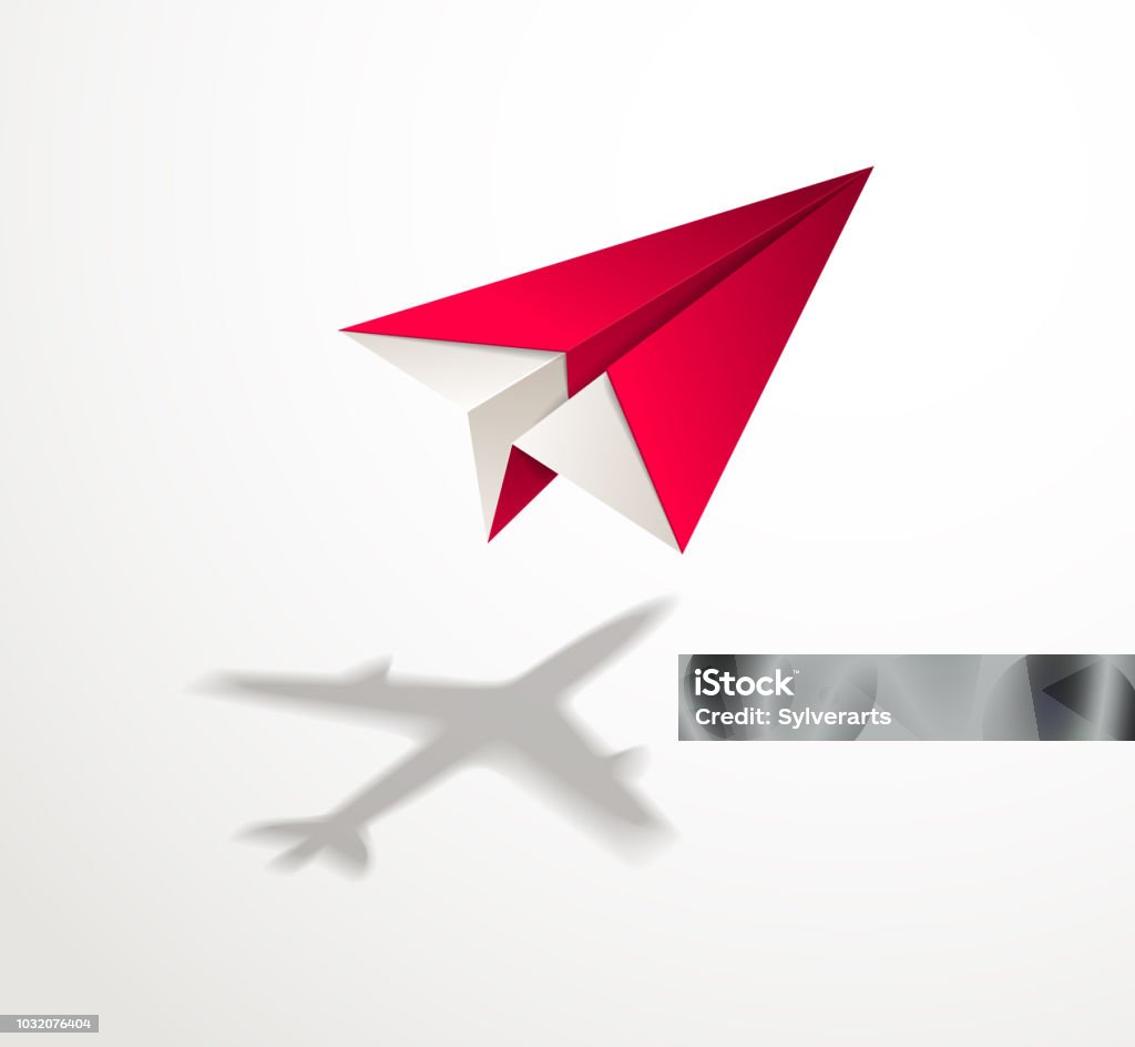 Máy Bay Giấy Đúc Bóng Của Máy Bay Phản Lực Origami Gấp Máy Bay Đồ ...