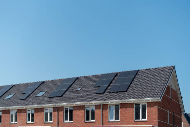 istock New housing With solar panels on the roof 1032085762
