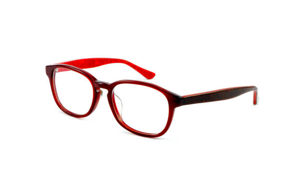 istock Red eye glasses Isolated on white background. 1032090134