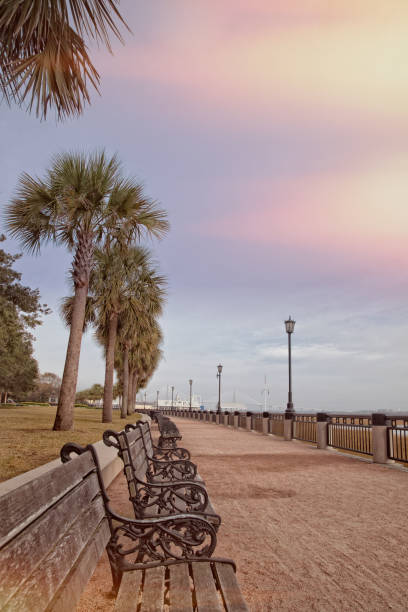 istock Sunset at Waterfront Park in Charleston, South Carolina 1032093946