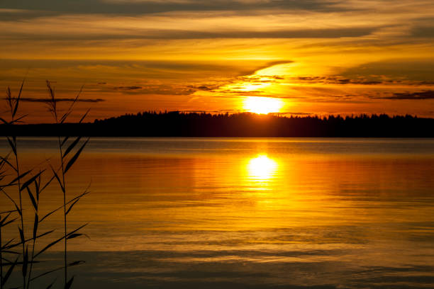 istock Sunset at the lake Unden 1032099146