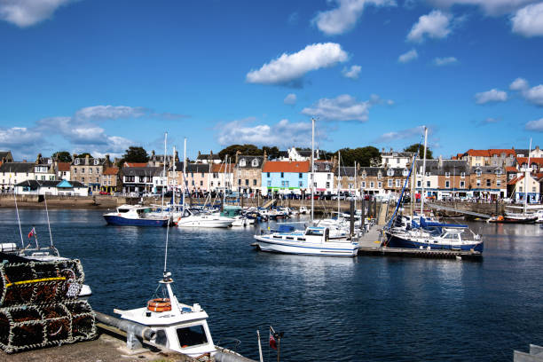istock Small harbor in Anstruther village, Fife. 1032138742
