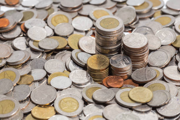 istock Close-Up Of Coins 1032138920