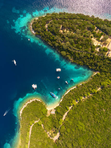istock On top of Skorpios coastline. 1032145482