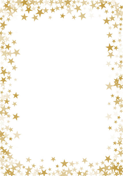 "goldene sterne" konfetti glitter vektor hintergrund für grußkarte - confetti party banner backgrounds stock-grafiken, -clipart, -cartoons und -symbole