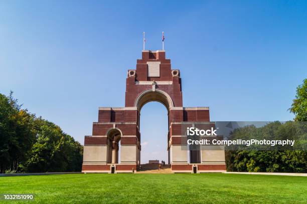 Thiepval Memorial Stock Photo - Download Image Now - Thiepval Memorial, Armed Forces, Battle Of The Somme