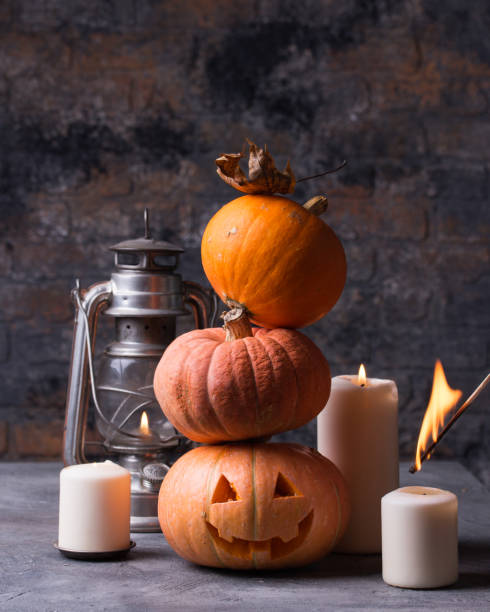 istock Halloween still life background with copy space 1032153504